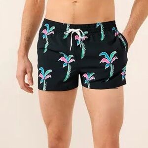 Chubbies Mens The Havana Nights Black Swim Trunk Beach Shorts Sz XXL